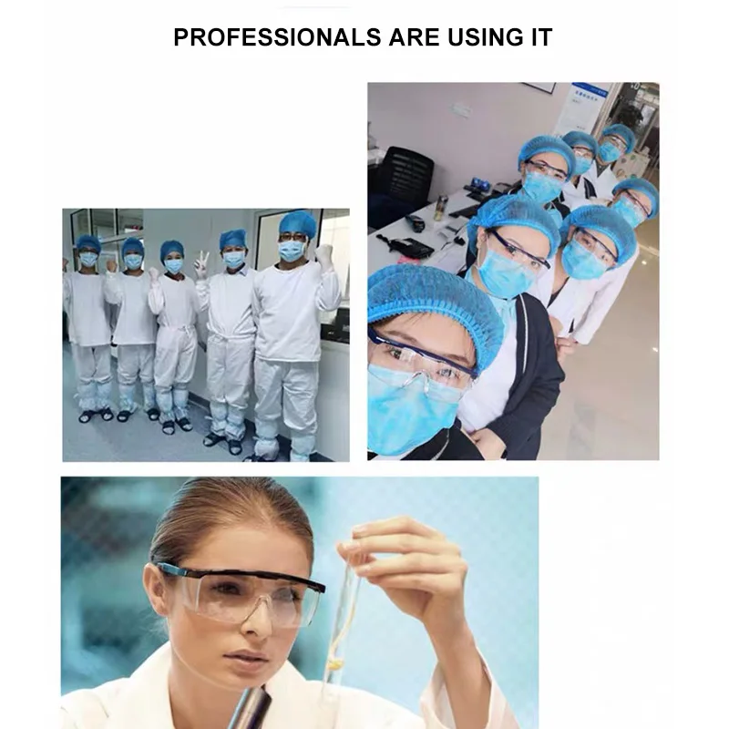 Защитные противовирусные очки 99.9% для защиты глаз ветрозащитные