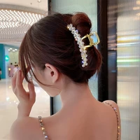 elegant pearl hair clips for women hairpins hair accessories girls hair crab headwear hairgrip fashion barrettes new 2021