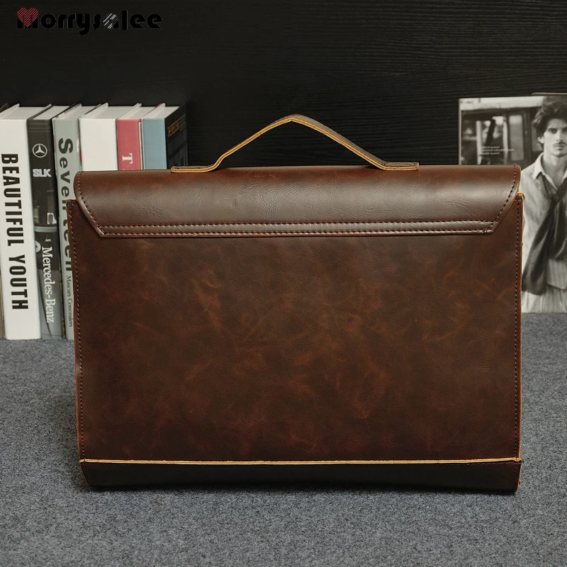 Artificial Leather Business Handbag Laptop Briefcases for Men Leather Casual Men Bag Messenger Fashion Men's handbag