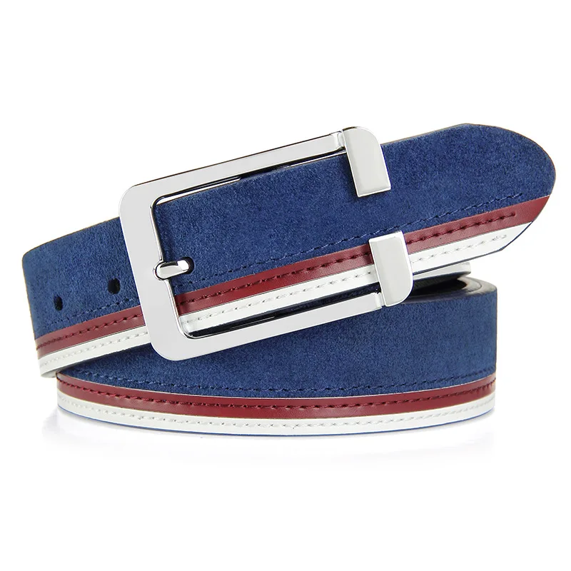 

2021Needle Buckle Belt Men's Leather Gift Belt Suede Leather Men's Leather Belt Belt for Men
