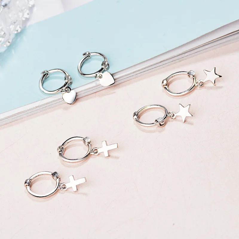 Простые Модные серьги Utimtree женские в виде сердца ювелирные изделия | Украшения и