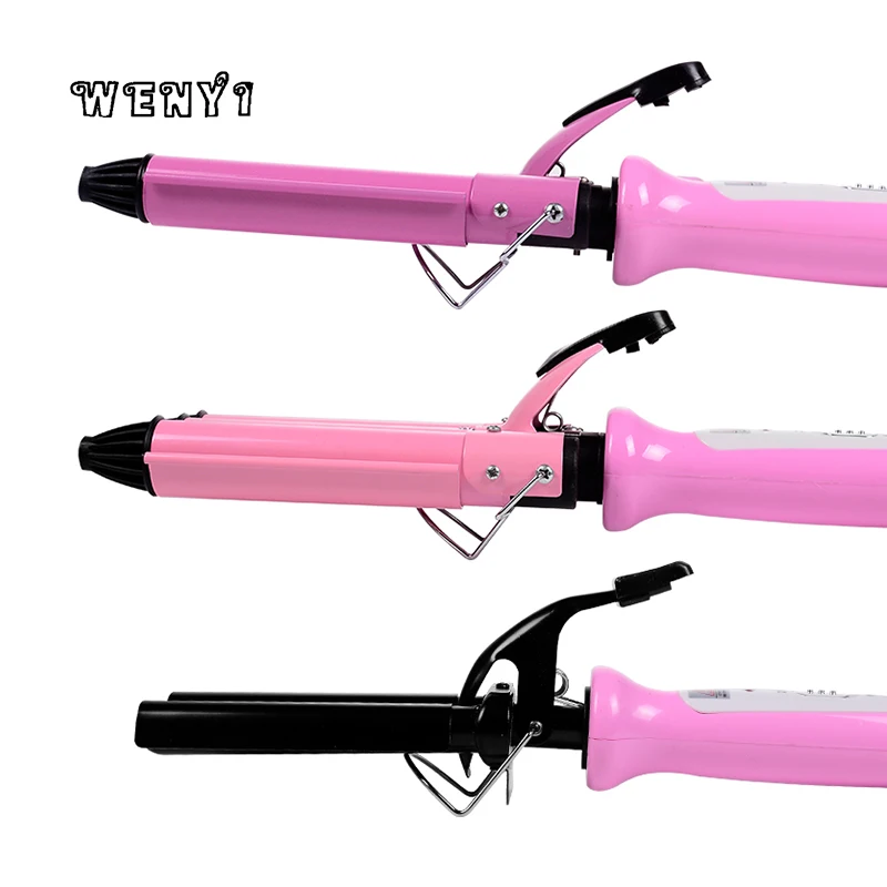 Профессиональные электрические щипцы для завивки волос с 3 валиками Плойка