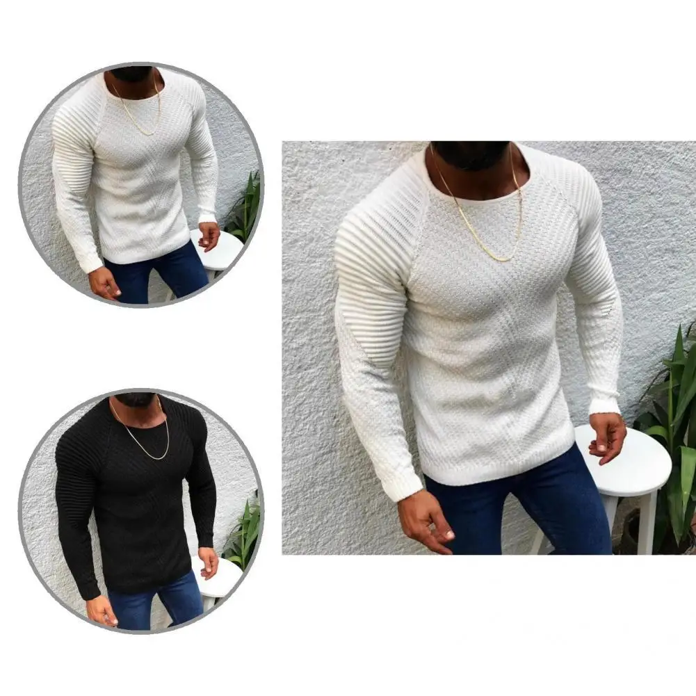 

Spring Sweater Fit Men Sweater Slim Breathable Stylish Leisure Male Sweater