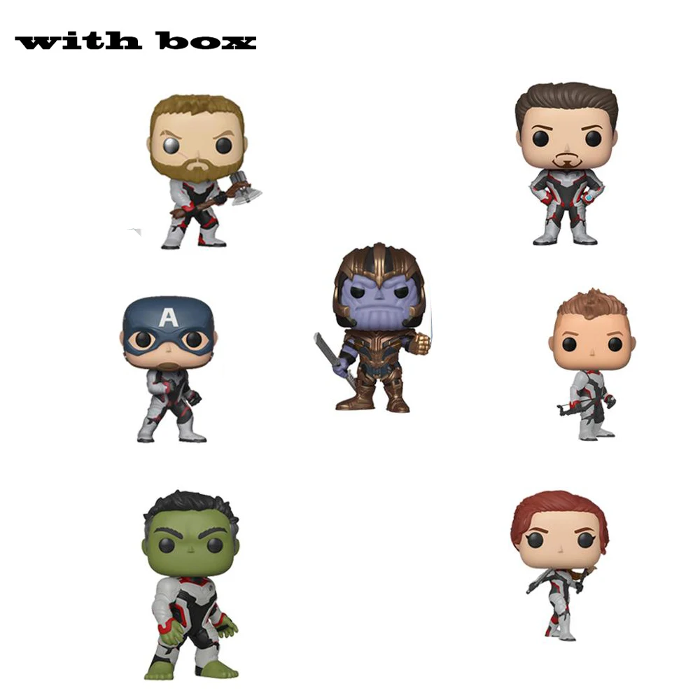 Новинка! Фигурки героев Endgame THOR THANOS POP из винила коллекционные модели игрушек с