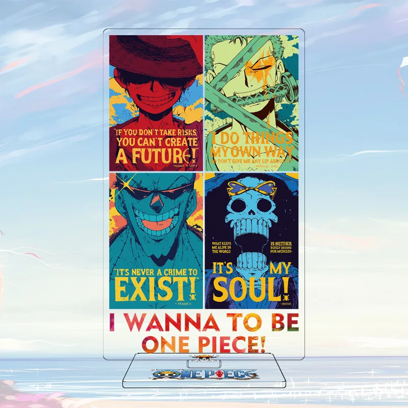 

Classic Anime One Piece Acrylic Stand Model Cosplay Anime Luffy Zoro Ace Decoration Action Figure Diy Collectible Toys Gift