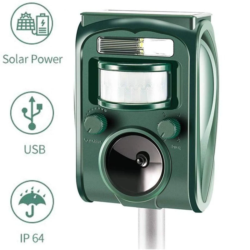 

Outdoor animal mosquito repellent solar super light dog with motion sensor, cat, rabbit and raccoon with light