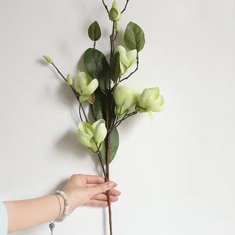 1 шт. 79 см искусственные Искусственные цветы лист Магнолия цветочный свадебный