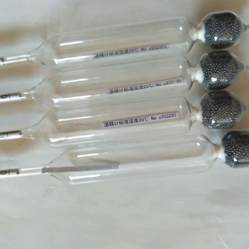Hydrometer Tester Vintage measuring bottle Set Tools Alcoholmeter Alcohol Meter Wine Concentration 0-50 alcohol | Инструменты