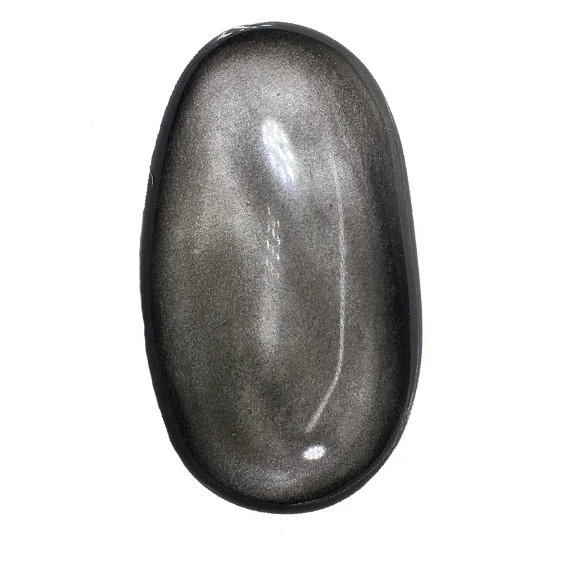 

Натуральные серебряные обсидиановые пальмовые камни, лечебные кристаллы и украшение для дома
