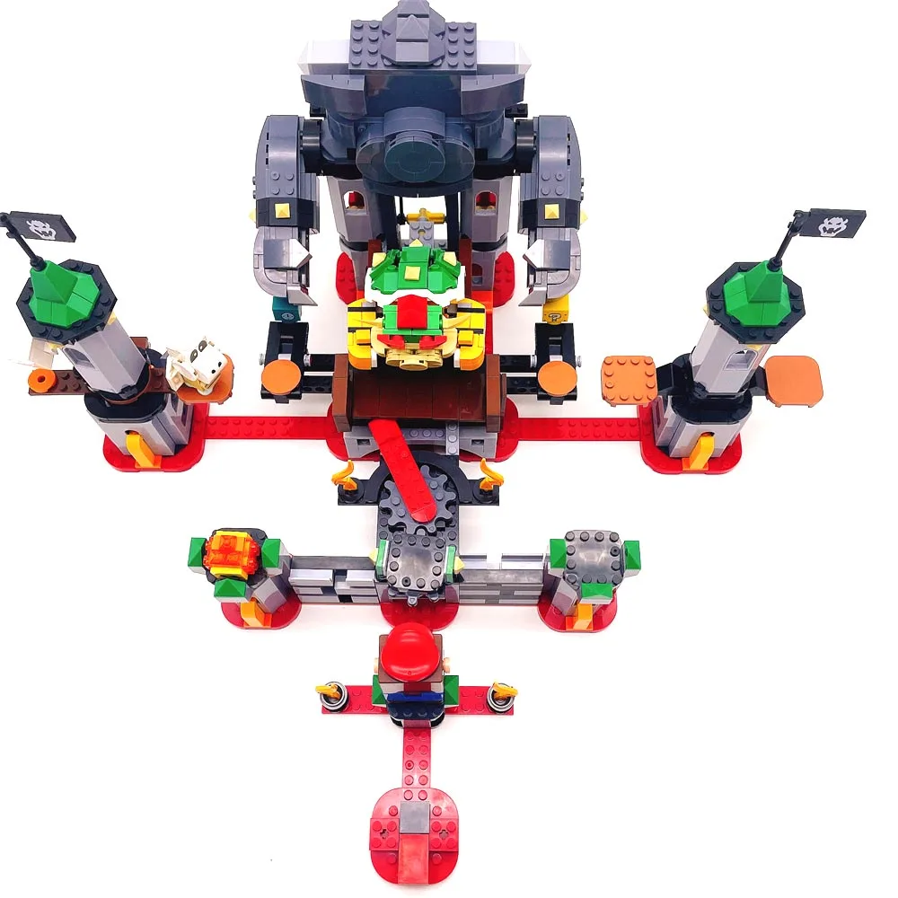 

2021 New Classic Game Red Hat Plumber Model Boss Castle Set Building Blocks Assembling Toys Children Birthday Gifts Boys Girls