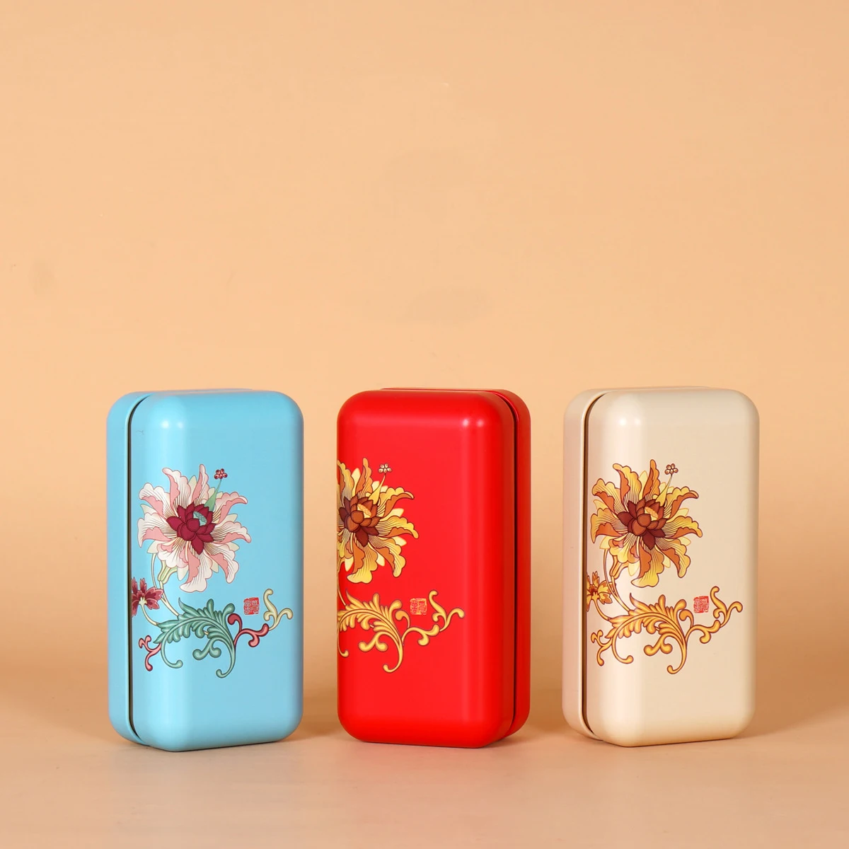 Tinplate Box Creative Middle Empty Metal Cans Chocolate Candy Containers Scented Green Tea Storage Box