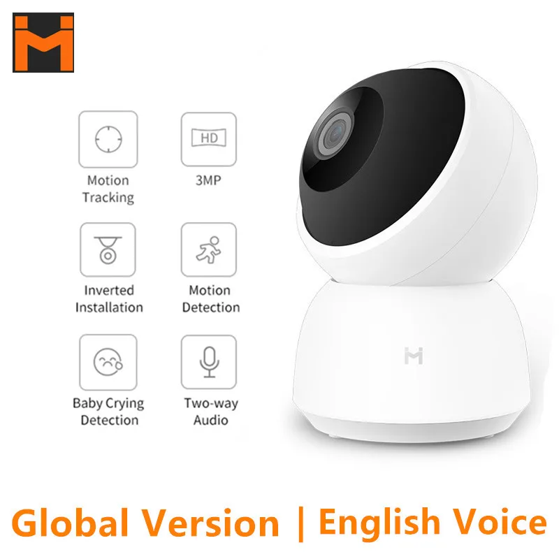 [Global Version] IMILAB A1 Smart IP Camera 3MP 1296P 2K 360° PTZ IR Night Vision Home Security Full Color Monitor