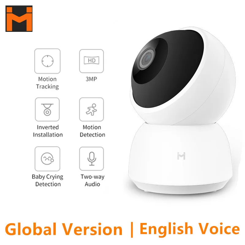 [Global Version] IMILAB A1 Smart IP Camera 3MP 1296P 2K 360° PTZ IR Night Vision Home Security Full Color Monitor | Электроника