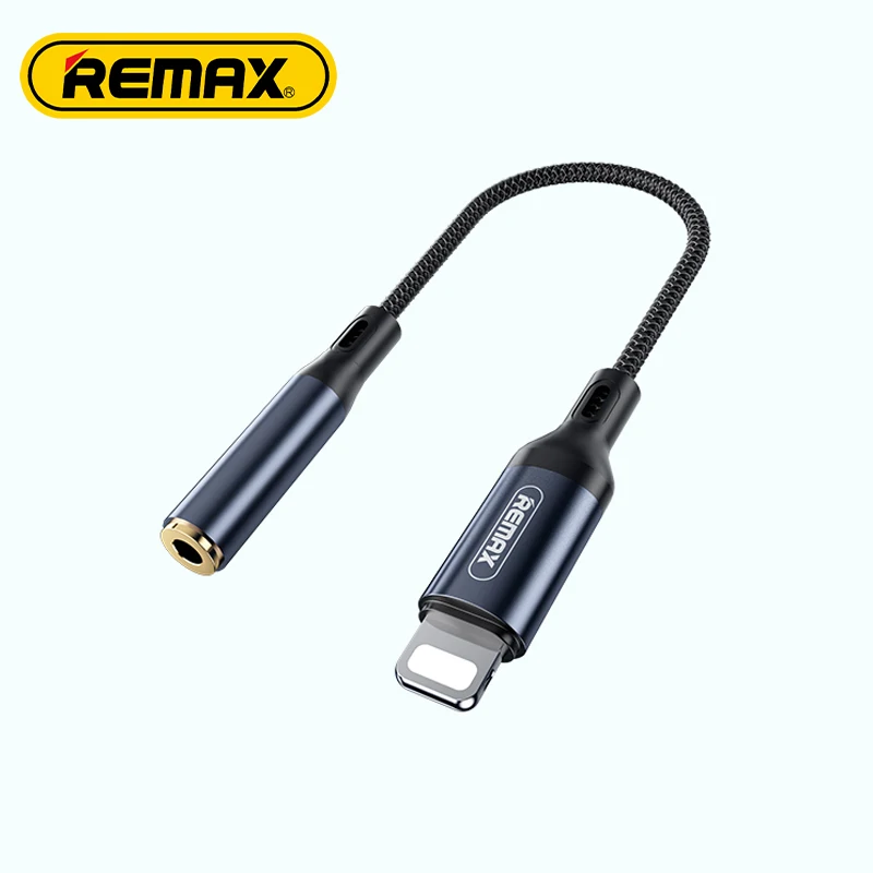 

Remax Lightning to 3.5mm Headphones Connector for iPhone 12 Pro Aux 3.5mm Jack Splitter Cable for Lightning Adapter Accessories