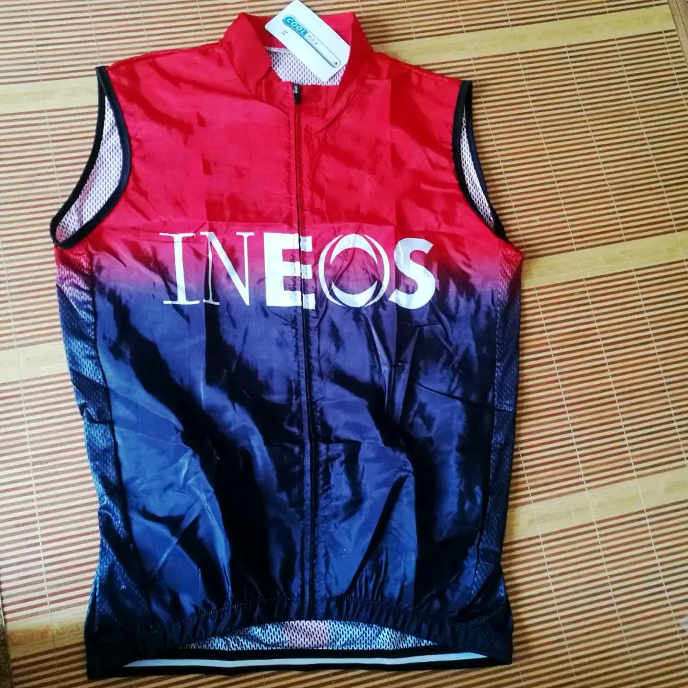 pro team ineos ветрозащитный жилет для велоспорта с 3 карманами дышащий Летний жилет без рукавов MTB Ropa Ciclismo windstopper maillot gilet