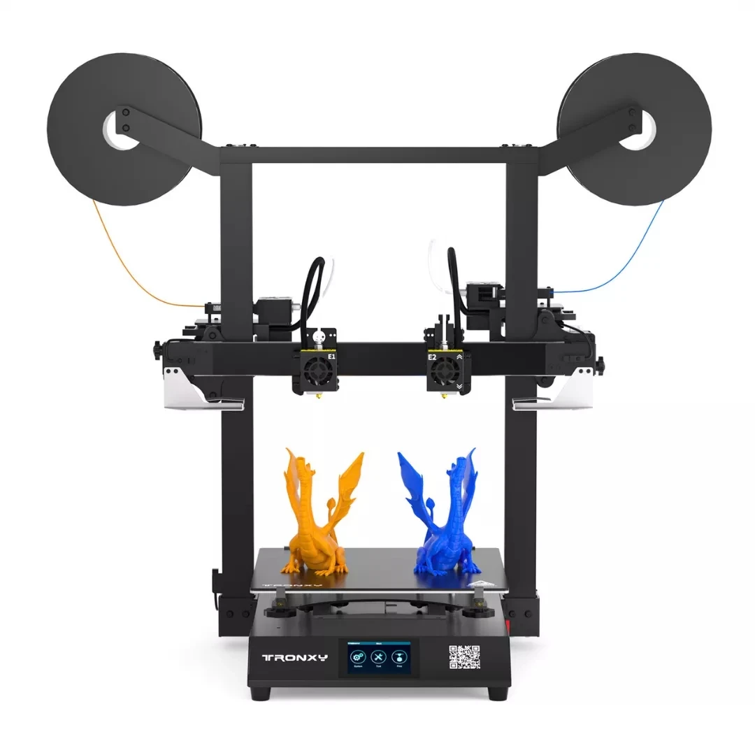 

Tronxy IDEX 3D Printer GEMINI S Multicolor 2 color 2 Head Independent Dual Extruder Large FDM 3D Printing Machine