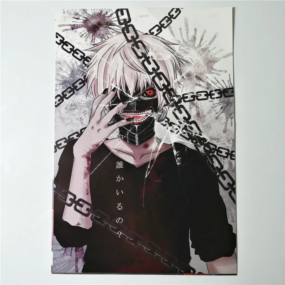 8 *(42x29 см) постеры Токийский Гуль аниме наклейки на стену тоука Кирисима вокруг