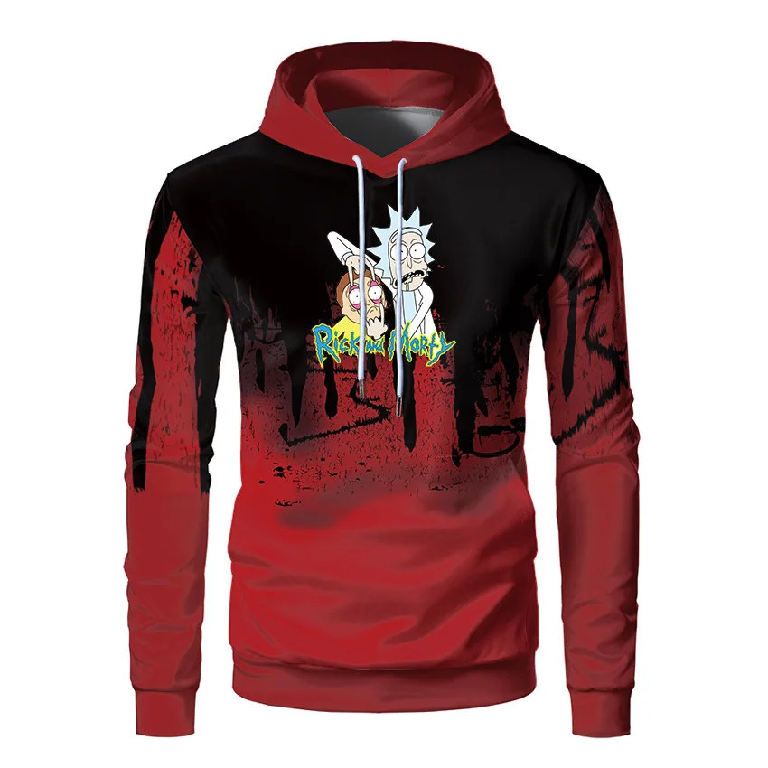 

2021 new Autumn Casual sportswear men hoodies sweatshirts funny anime printed hip hop Harajuku Streetwear hooded plus Fleece 3XL