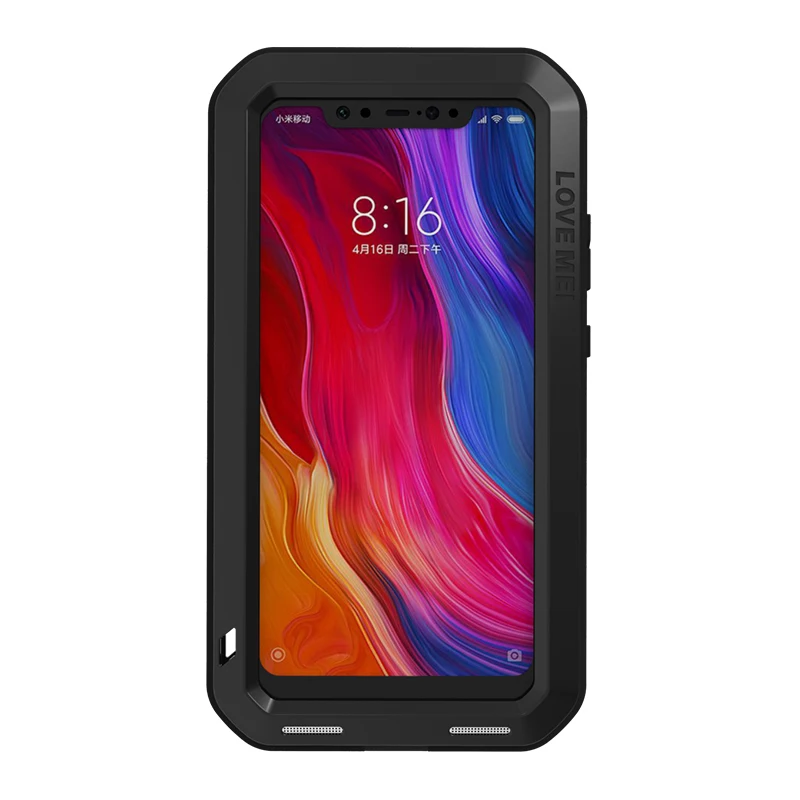 Металлический Чехол Love Mei для Xiaomi Mi 8 ударопрочный чехол телефона Mi8 прочный