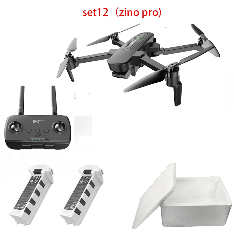 Золотой Hubsan H117S Zino gps 5,8 Г 1 км Складная рукоятка с видом от первого лица в формате 4K UHD, Камера 3-осевому гидростабилизатору RC Дрон Квадрокоптер RTF высокое Скорость - Цвет: Золотой