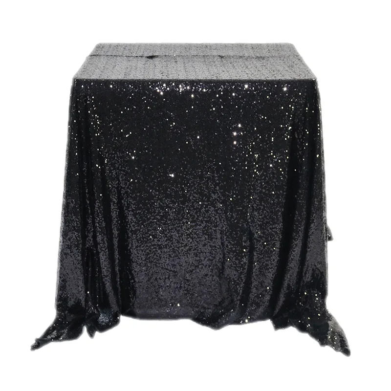 Glitter Sequin Table Cloth Rectangular Table Cover Rose Gold/Silver Tablecloth For Wedding Party Home Decor Multi-Color/Sizes images - 6