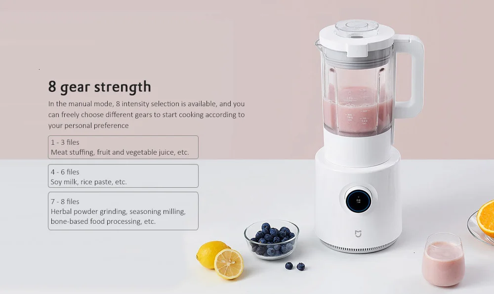XIAOMI MIJIA высокое Скорость блендер фрукты блендер для овощей чашки Кухня кухонный комбайн электрическая соковыжималка делает смузи и детского питания
