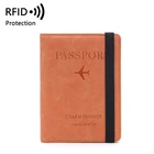 Обложка для паспорта с Rfid-защитой для мужчин и женщин, многофункциональный держатель для кредитных карт, удостоверения личности, паспорта, аксессуары для путешествий