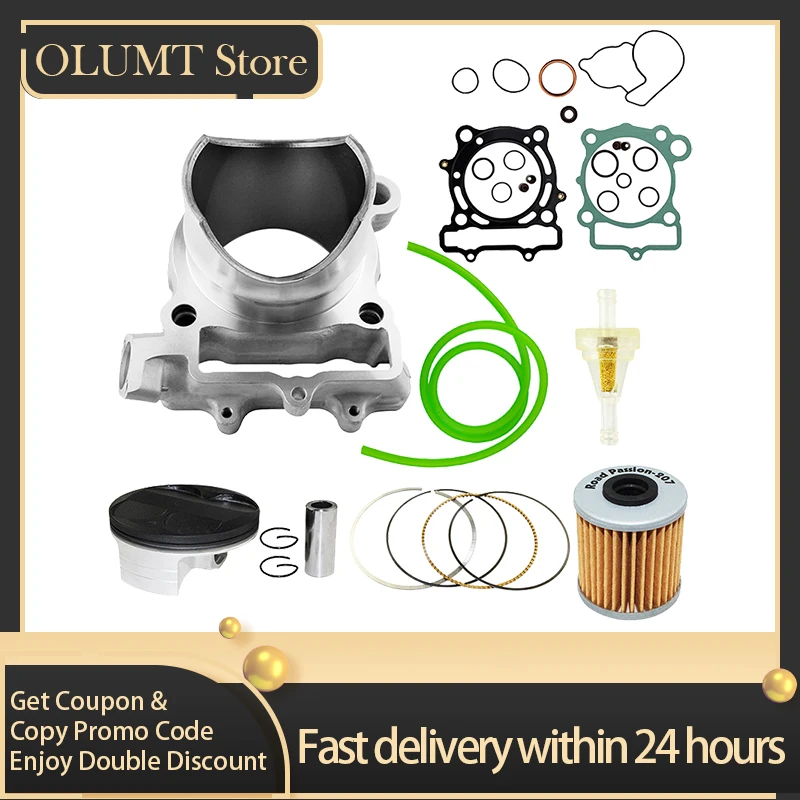 

Dirtbike Engine Accessories Cylinder Assembly Kit Cylinder Diameter 77mm For KAWASAKI KXF250 2004 2005 2006 2007 2008