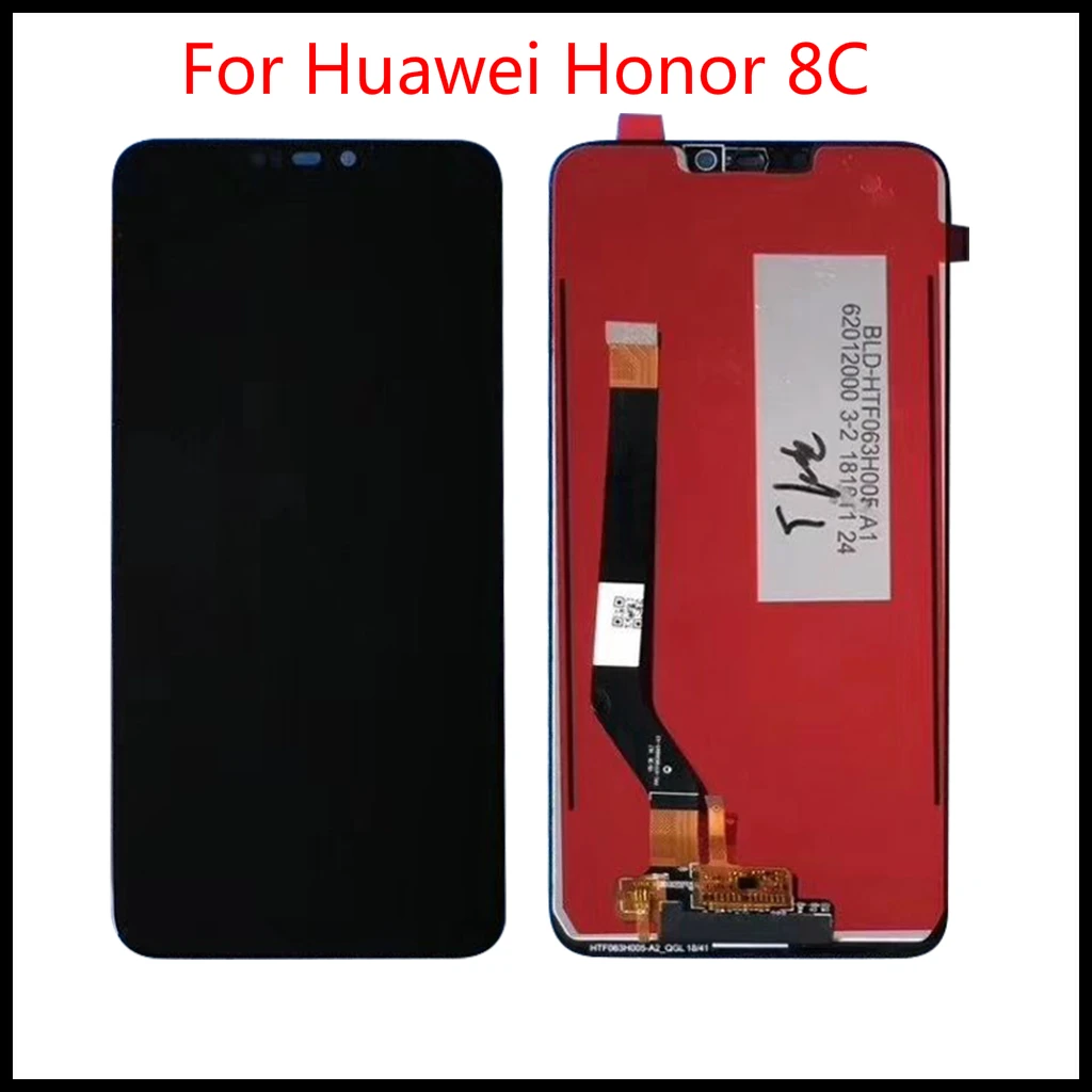 100% новый бренд для huawei Honor 8C BKK AL10 L21 ЖК дисплей сенсорный экран стеклянная сборка +