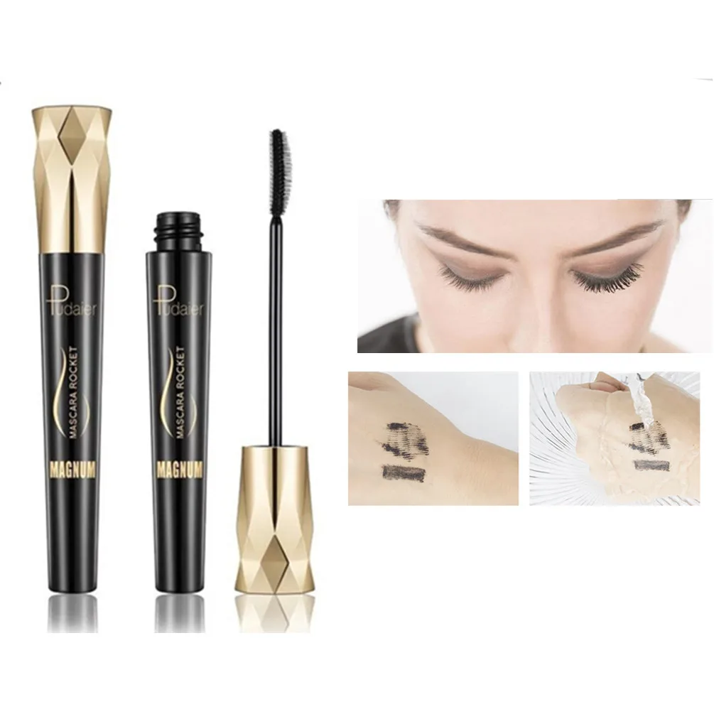 Бренд PUDAIER Толстая тушь для ресниц шелковые прививки натуральные волокна