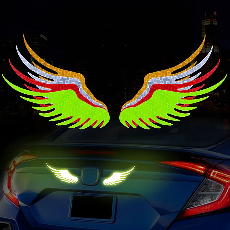 1 шт. Светоотражающая наклейка ангельские крылья | Автомобили и мотоциклы
