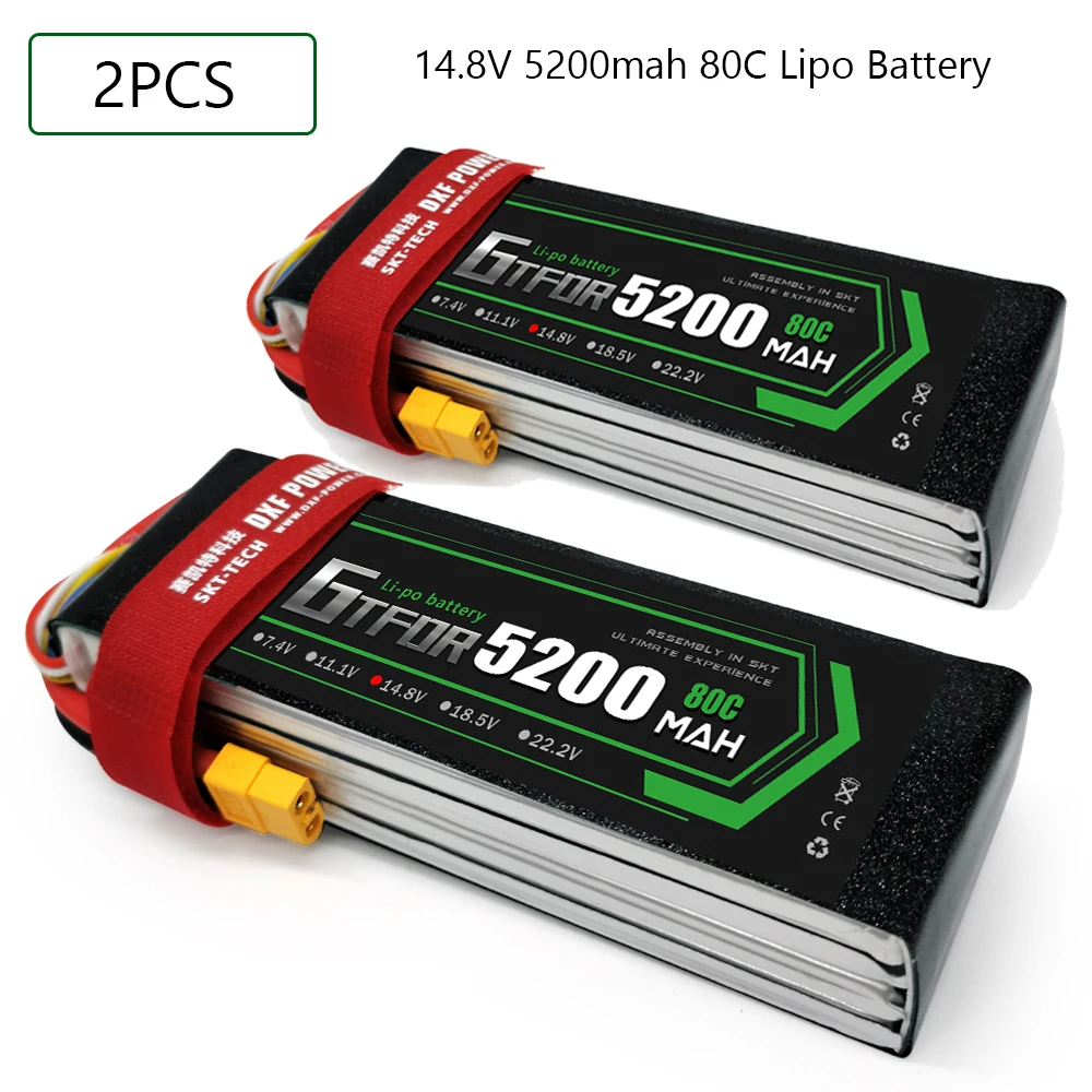 

GTFDR 4S 14,8 V 5200 мА/ч, 80C-160C Lipo Батарея 4S XT60 T деканов XT90 EC5 для FPV Дрон RC самолет гоночный автомобиль Грузовик Лодка RC Запчасти