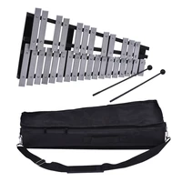 foldable 30 note glockenspiel xylophone wooden frame aluminum bars educational percussion musical instrument with carrying bag
