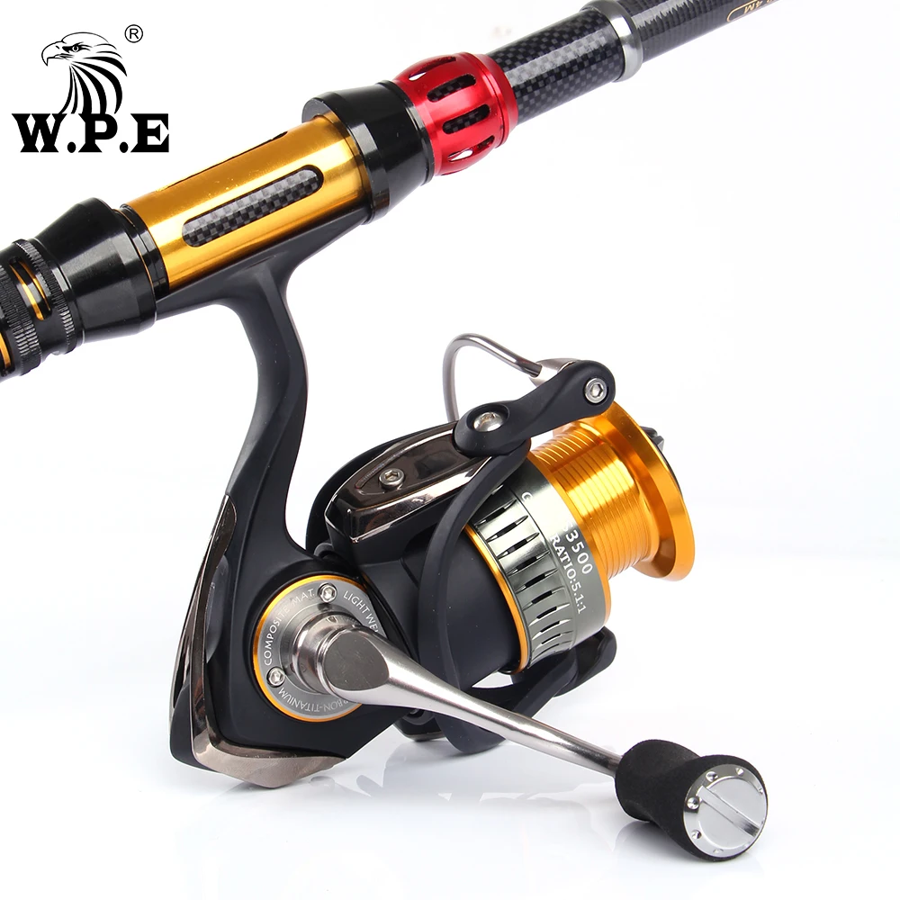 W.P.E TS3500 спиннинговая Рыболовная катушка водостойкая 10 + 1 шариковая Beraings
