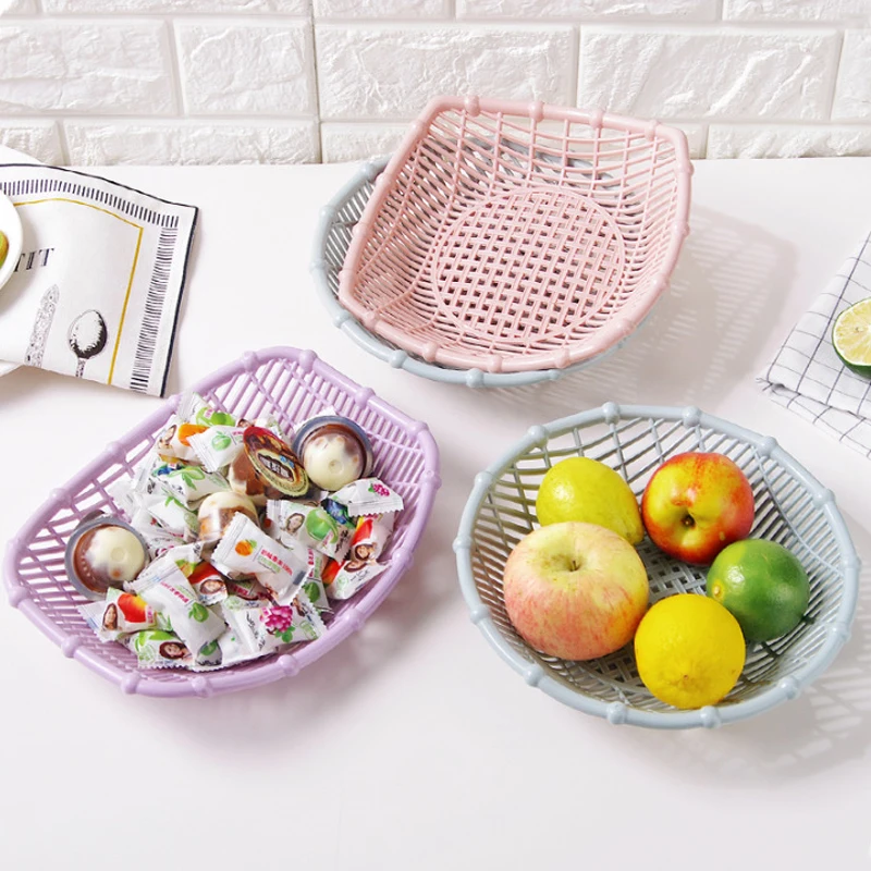 Новая креативная полая корзина для фруктов гостиной пластиковая тарелка закусок