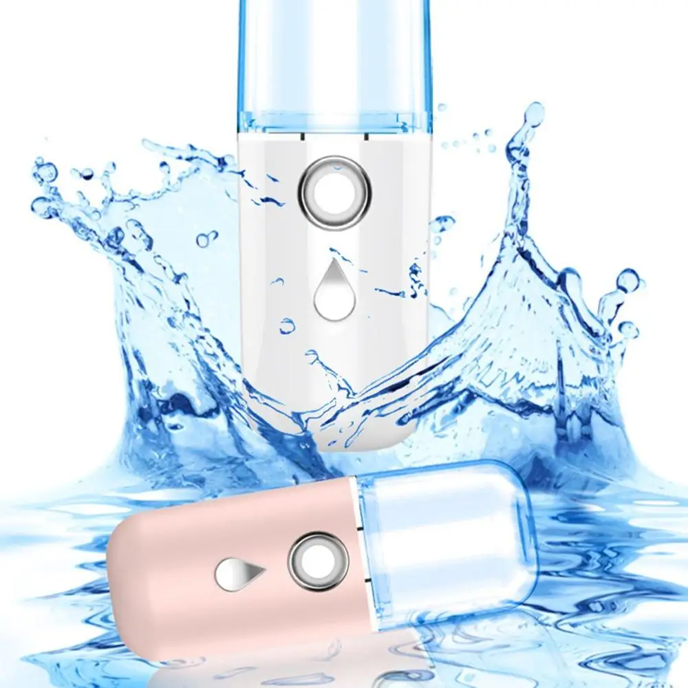 Nano Spray Hydration Humidifier Mini Portable Rechargeable Handheld Facial Steamer Alcohol Sprayer Moisturizing | Бытовая техника