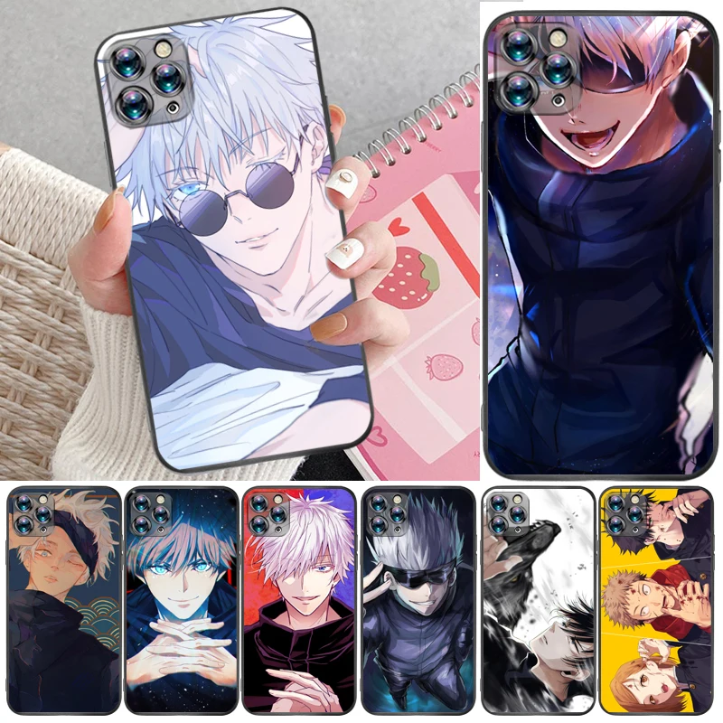 

Jujutsu Kaisen Satoru Gojo Yuji Itadori Fushiguro Megumi Sukuna Phone Case For iPhone 11 Pro Max Cases Carcasa Funda Back Cover