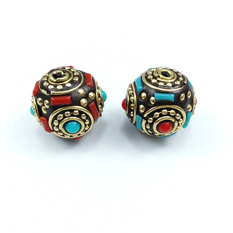 Микс 10 штук оптовая вкладка Непала Медные бусины разных форм подвески для изготовления ювелирных изделий бисерной работы ожерелья компоненты ДИЙ