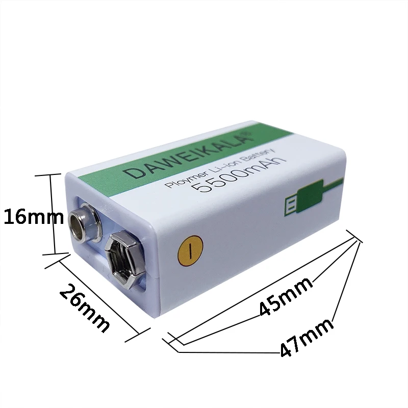 Литий ионный аккумулятор для мультиметра микрофона игрушки и зарядного USB кабеля