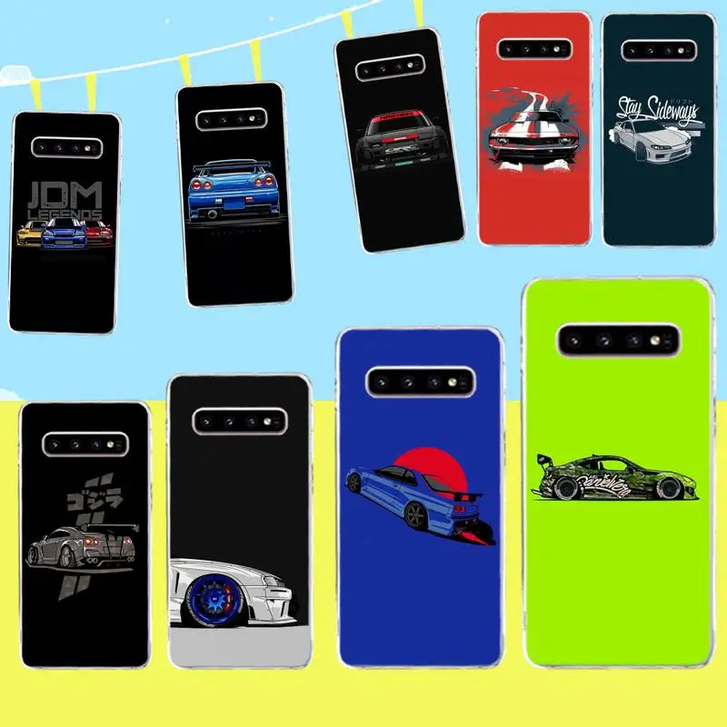 CUTEWANAN Япония JDM спортивный автомобиль комикс черный ТПУ мягкий чехол для телефона