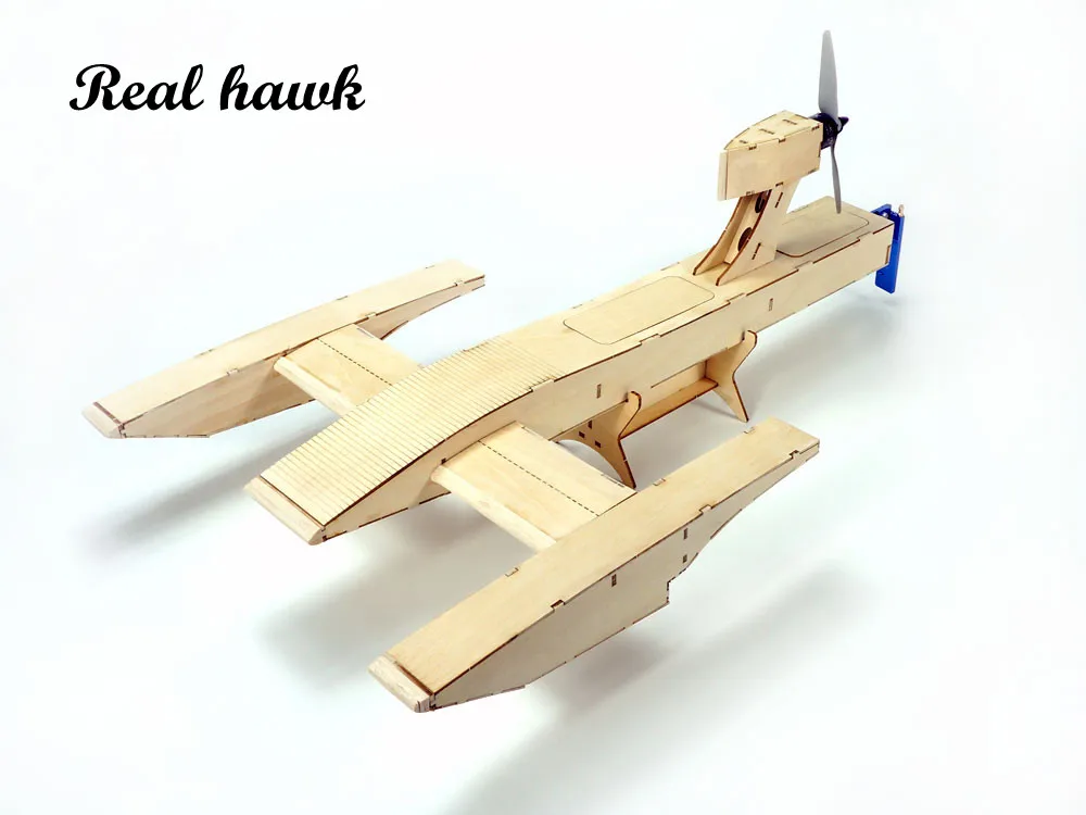 Wood Electric 25&quot(626mm) RC Airboat Air Boat Speed Racing Radio-Controlled DIY Building Kits Remote Control Toys | Игрушки и хобби