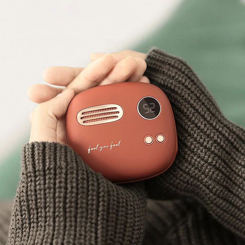 Милая зимняя карманная мини грелка для рук портативное зарядное устройство в