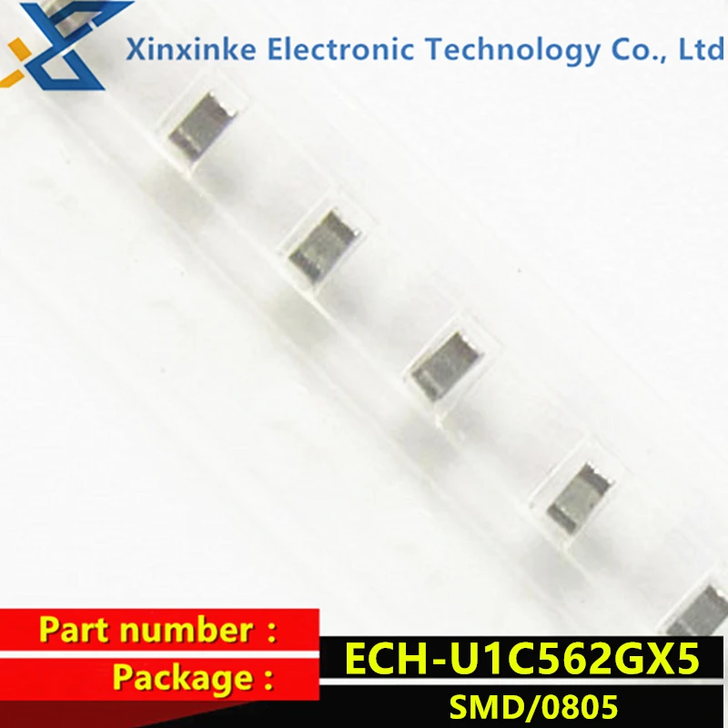 

ECHU1C562GX5 Thin film capacitor 5600pF 16VDC 2% PPS FILM 0805 5.6nF ECH-U1C562GX5 CBB polyester capacitor New original genuine