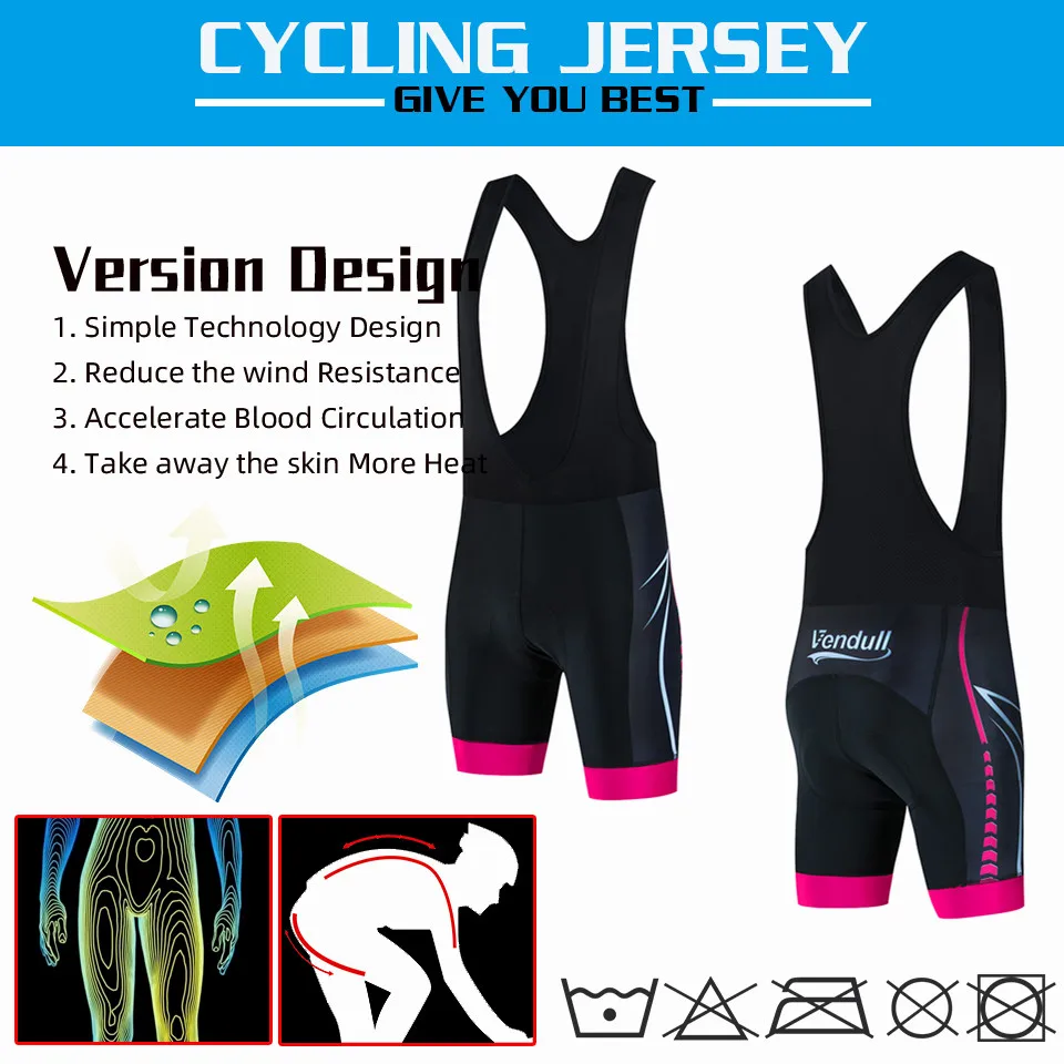 Комплект велосипедной одежды Fualrny Женская быстросохнущая одежда для велоспорта