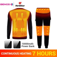 men motorcycle heating jackets heated underwear fleece lined heating thermal underwear electric heated t shirts pants for winter