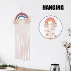 Радуга настенное украшение банты для волос пояс для девочек заколки для волос заколка для волос Органайзер полоска сток домашний декор