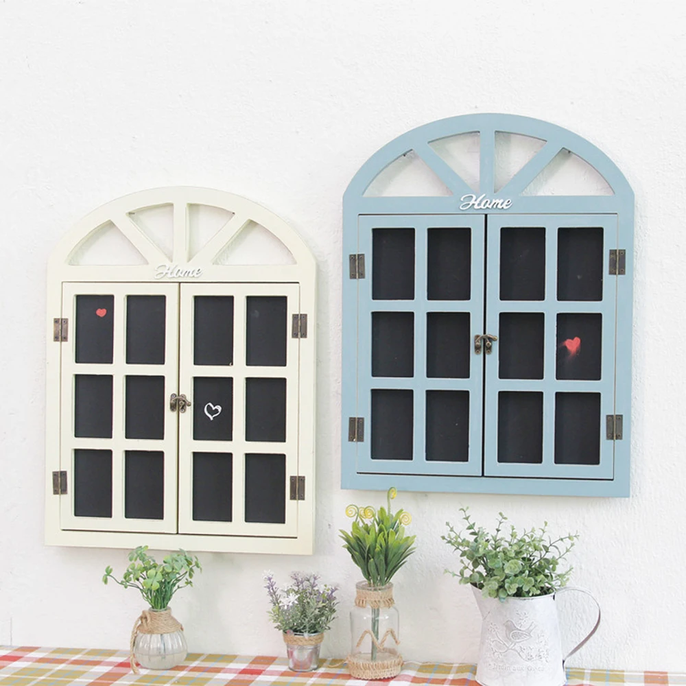 

Window Message Board Blackboard Yellow Retro House Style Decorative 40 * 1.5 * 52cm Wall Hanging Decoration