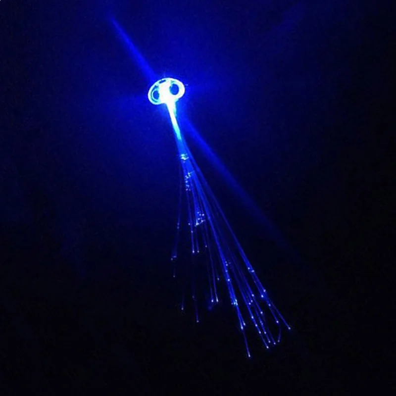 Новинка красочные парики со светодиодной подсветкой плетеные заколки для волос