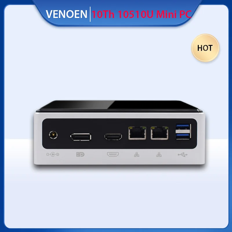 10 й Крошечный Мини ПК Intel Core i7 10510U I7 8559U i5 8259U маленький настольный компьютер Type c