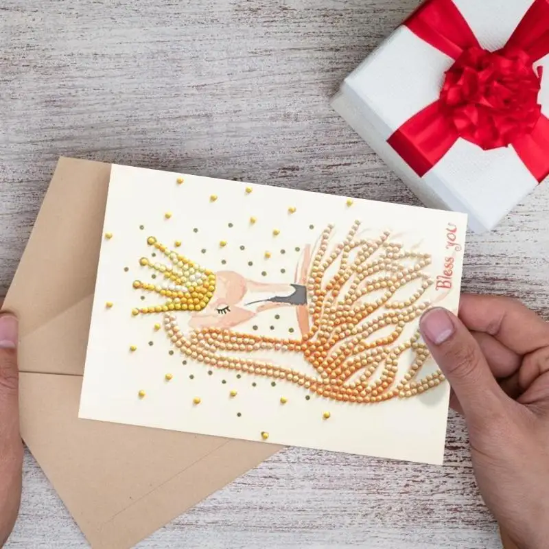 5D DIY сверла Алмазная картина Корона олень поздравительная открытка свадебные